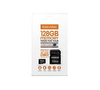 Road Angel, Carte SD 128 Go, conçu pour caméras embarquées, Convient à Tous Les Types de Smartphones et d'appareils électroniques, Transfert de Classe 3, Adaptateur Micro SD - Noir