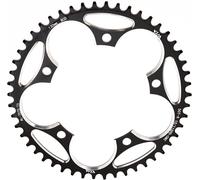 Road Bike Crankset 130bcd 7075-T6-Cnc 5 Axis Iso 13041,Narrow-Wide Profile (38-60t)Compatible 8-12v Shimano/Sram163g + Stiffness 165nm/Deg (Black/Red).[H169]