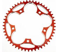 Road Bike Crankset 130bcd 7075-T6-Cnc 5 Axis Iso 13041,Narrow-Wide Profile (38-60t)Compatible 8-12v Shimano/Sram163g + Stiffness 165nm/Deg (Black/Red).[H161]
