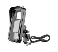 Road Bike Phone Mount - 7.8x3.94x6.14in Support Vélo, Accessoire Moto Sécurisé Avec Housse De Pluie | Affichage GPS Étanche, Appels, Enregistrement Vidéo, Voyage Conduite, Vélo, Live Streaming Compa