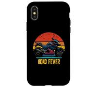 Road Fever Style rétro Sportbike Superbike Coque pour iPhone X/XS