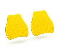 Road for Bike Lot de 2 adaptateurs de pédales pour crampons - Plaques de conversion en nylon (64 x 70 x 15 mm, 40 g) pour utiliser des chaussures standard avec pédales sans clip de route, jaune L