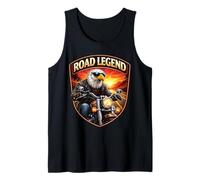 Road Legend Classic Moto American Patriotic Eagle Biker Débardeur