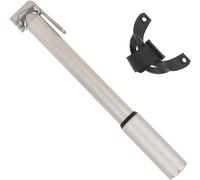 Road Mini - Mini Pompe À Velo De Route - Robuste Et Légère - Vélos De Route Et Triathlon - Argent, 230 Mm, 8 Bar Pression, Schrader Et Presta