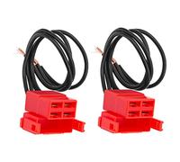 Road Passion Faisceau de Câblage de Connecteur de Relais de Solénoïde de Démarreur à 4 voies pour Honda CBR600 CBR900 CBR929 CBR954 CBR1100XX VTR F2 F3-Rouge (2 pcs)