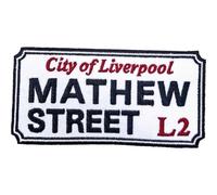 Road Sign - Rock Off officially licensed products Mathew Street Liverpool Road Sign Woven Patch Size One Size