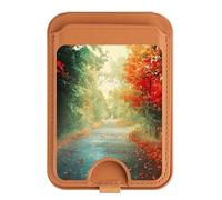 Road Through The Woods Support magnétique pour iPhone 16 15 14 13 Pro Max, multicolore