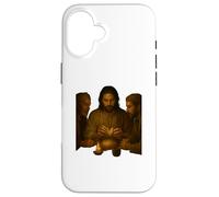 Road to Emmaüs Jésus Breaking Bread with Disciples Design Coque pour iPhone 16