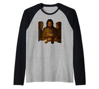 Road to Emmaüs Jésus Breaking Bread with Disciples Design Manche Raglan