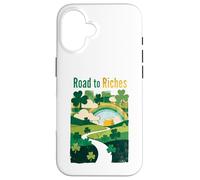 Road to Rich Ireland Irish St. Patrick's Day Men & Women Coque pour iPhone 16