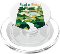 Road to Rich Ireland Irish St. Patrick's Day Men & Women PopSockets PopGrip pour MagSafe
