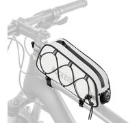 Road-To-Sky Bicycle Frame Bag Mtb 0.7 L Patented Gravel Front Reflective Waterproof Bag Top Tube Modern Road Bike Bmx Polyester Eva White Orange Green Grey Black.[C151]