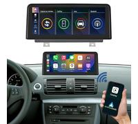Road Top Autoradio 10.25 Pouces Carplay écran Touchscreen Car Radio pour BMW Série 1 E81/E82/E87/E88 2004-2008 Année avec CCC System, pour Apple sans Fil Carplay/Android Auto/Mirrorlink/Navigation