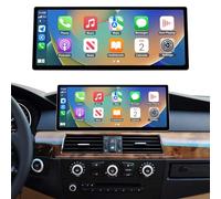 Road Top CarPlay Autoradio,12.3 Pouces Ultra-Fin Écran Tactile de Voiture pour BMW 5 Série E60/E61 avec CIC (2008-2010), Car Radio Touchscreen pour Apple CarPlay/Android Auto/MirrorLink