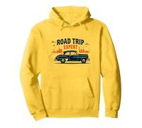 Road Trip Expert en Voitures Anciennes et Voyages d'aventure Sweat à Capuche, Unisexe pour Adultes, Citron, M