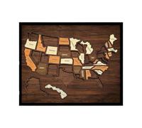 Road Trip Puzzle Map - Commemorative Wall National Board Decors for Home Bedroom Living Room Dorm Apartment Office Family Couples