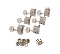 Fender Mécaniques pour guitare électrique Road Worn – Set de 6 – Nickelées