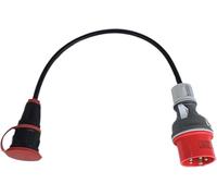 RoadEu - Adaptateur Courant Fort CEE 16 A, 380 V vers 220 V, Prise 220 V, câble en Caoutchouc 3 x 2,5 mm, Rallonge 3m, Adaptateur 16 A vers 230 V, répartiteur de Courant Fort