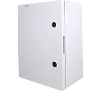 RoadEu - Boîtier mural étanche IP65 400x300x195mm - Coffret de distribution électrique avec serrure, plaque de montage et presse-étoupes - Pour installations extérieures