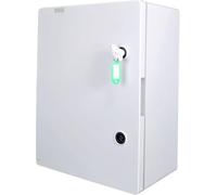 RoadEu - Boîtier mural IP65 400x500x175mm - Armoire électrique étanche avec serrure, presse-étoupes, rail DIN et plaque de montage - Pour installations extérieures et techniques