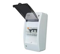 RoadEu - Coffret de chantier, Distributeur de courant 230V - Tableau Électrique Équipé d’un Interrupteur Différentiel type A/AC et de Disjoncteurs Phase + Neutre L1+N "C" Répartiteur de Courant 230V