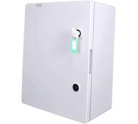 RoadEu - Coffret de raccordement mural IP65 400x500x245mm - Boîtier étanche avec serrure, presse-étoupes, rail DIN et plaque de montage - Pour installations extérieures ou techniques