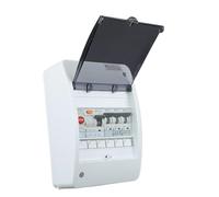 RoadEu - Coffret Electrique Etanche Boîte à Disjoncteurs 16A - Tableau Électrique Équipé d’un Interrupteur Différentiel type A/AC et de Disjoncteurs 2P, Voyant LED rouge.