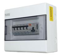 RoadEu - Coffret Electrique Etanche - Boîte à Disjoncteurs - Tableau Électrique Équipé d’un Interrupteur Différentiel et de Disjoncteurs avec compteur d'énergie, 4x 16A 1x 10A "C".