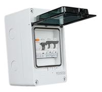 RoadEu - Coffret Electrique Etanche IP65 230V - Boîte à Disjoncteurs 10A et 16A, Tableau Électrique Équipé d’un Interrupteur Différentiel type A/AC, Disjoncteurs 2P "C".