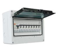 RoadEu - Coffret électrique hermétique IP65 Distributeur de courant 230V 16A - Boîte à Disjoncteurs, Tableau Électrique Équipé d’un Interrupteur Différentiel type A/AC, Disjoncteurs 2P "C".