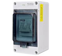 RoadEu - Commutateur d'alimentation 63A 2 broches - Commutateur de source d'alimentation I-0-II pour courant de secours - Interrupteur avec boîtier étanche IP65 pour montage - Pour maison, atelier