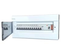 RoadEu - Tableau Electrique Distributeur de courant - Complet avec indicateur de tension - Disjoncteur Différentiel - Disjoncteur automatique 16A et 10A "B". Coffret électrique étanche