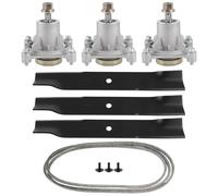 ROADFAR Kit de pont de tondeuse de 132,1 cm pour Hustler Super Z. High Lift | Broches 604214, Courroie 791988, Lames 92-044 795526