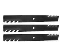 ROADFAR Lames de tondeuse à pont de 154,9 cm pour Husqvarna pour Gravely | Lot de 3 lames de tondeuse à gazon pour Bobcat 112111-03, Scag 48111, Snapper 1520842, Ferris 5020842, Kees 101733