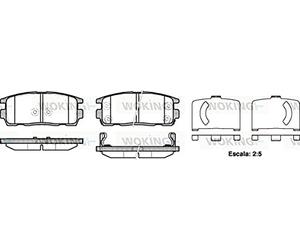Roadhouse 21260,12 Jeu de Plaquettes de Frein