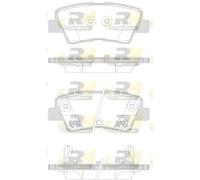 Roadhouse 21362,42 Jeu de Plaquettes de Frein