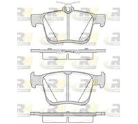 Roadhouse 21516,00 Jeu de Plaquettes de Frein