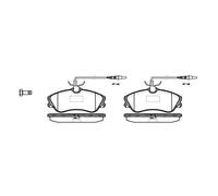 Roadhouse 2634.04 Jeu de Plaquettes de Frein