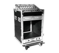 Roadinger 059528 Flight-case avec roues 12U de combo Pro Noir