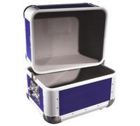 ROADINGER Coffre à panneaux ALU 50/50 arrondi bleu foncé