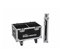 ROADINGER Flightcase 2x Spark Master with wheels