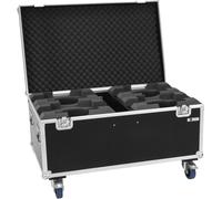 ROADINGER Flightcase 4x LED TMH-X7 tête mobile