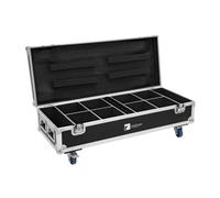 ROADINGER Flightcase 8x AKKU UP-4 QuickDMX with charging function