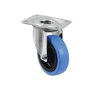 ROADINGER Roulette pivotante 100mm BLUE WHEEL bleu clair
