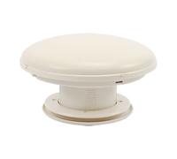 ROADLOISIRS Aérateur Toit Permanent Ivoire Ventilateur de Toit Blanc Moderne 2 Vitesse 2 Niveaux de Puissance Insert en Laiton Moustiquaire Diamètre hors tout : 200 mm Hauteur Extérieure : 50 mm