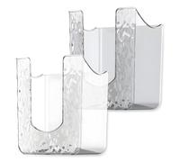 RoadLoo Lot de 2 boîtes de rangement pour lingettes humides - Support mural - Boîte de papier toilette humide - Distributeur de lingettes humides - Boîte autocollante pour salle de bain et cuisine