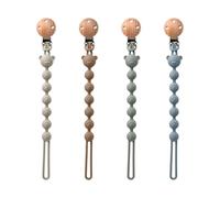 RoadLoo Lot de 4 anneaux de dentition en silicone pour bébé 2 en 1