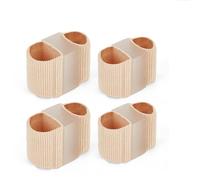 RoadLoo Séparateurs D'orteils, 4 Pièces Bandages pour Orteils en Marteau Correcteur D'orteils en Gel 2 Tailles Différentes de Orthèse Hallux Valgus pour Orteil Superposés Orteil en Marteau