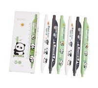 RoadLoo Stylos Gel, Lot de 12 stylos à encre gel de 0,5 mm Noir,Stylo à rétractables gel avec animal décoratif,pour enfants, adultes, fournitures scolaires et de bureau,Utilisé comme signet,Règle