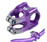 ROADNADO Potence de vélo 31.8 Potence VTT 35mm Ultra-légère en Alliage d'aluminium CNC Courte Collier de Guidon pour vélo de Route, Montagne, Gravel, vélo électrique (Argent Violet)